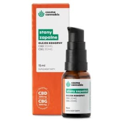 Cosma Cannabis Med Stany zapalne CBD CBG , olejek,15ml